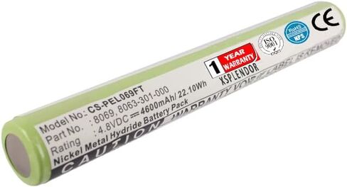4.8V Replacement Battery for Pelican 8060 LED, 8069, 8050, M11 8050, 8060, 8050 M11 PN 8069, 8060-301-000E, 8063-301-000 4600mAh in Saudi Arabia