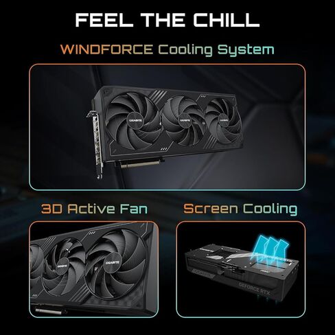 GIGABYTE GeForce RTX 5090 WINDFORCE OC 32G Graphics Card, WINDFORCE Cooling System, 32GB 512-bit GDDR7, GV-N5090WF3OC-32GD Video Card Bundle with Targus dockstation and Alinware Backpack in Saudi Arabia