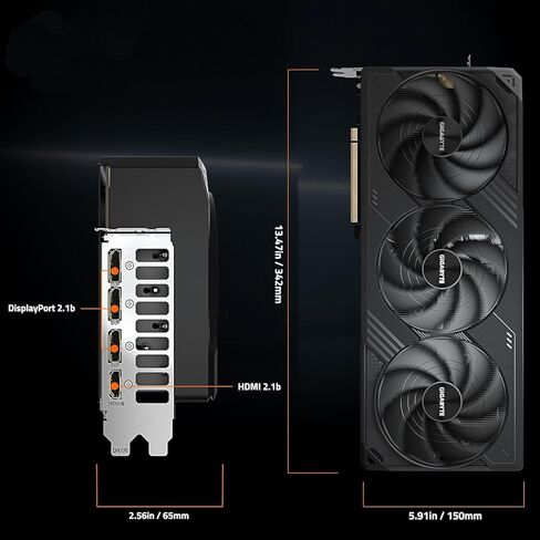 GIGABYTE GeForce RTX 5090 WINDFORCE OC 32G Graphics Card, WINDFORCE Cooling System, 32GB 512-bit GDDR7, GV-N5090WF3OC-32GD Video Card Bundle with Targus dockstation and Alinware Backpack in Saudi Arabia
