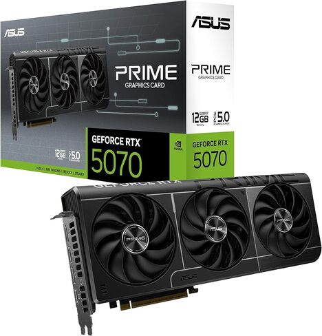 ASUS The SFF-Ready Prime GeForce RTX™ 5070 12GB GDDR7 Graphics Card (PCIe® 5.0, 12GB GDDR7, HDMI®/DP 2.1, 2.5-Slot, Axial-tech Fans, Dual BIOS) (Renewed) in Saudi Arabia