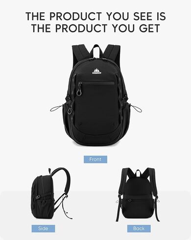 40x30x15cm Personal Item Bag 16x12x6 Travel Backpack Flight Approved with Anti-Theft Pocket Water-resistant Casual Daypack for Weekender Business Hiking, Black in Saudi Arabia