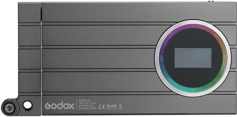 مصباح فيديو Godox RGB Mini Creative M1 LED على الكاميرا (أخضر)، 2500-8500K ثنائي اللون ووضع RGB 360 لون، CRI 97، ضوء جيب مع تأثيرات، وضع الموسيقى، بطارية مدمجة، حامل 1/4 بوصة - 20 (M1GRY) in Kuwait