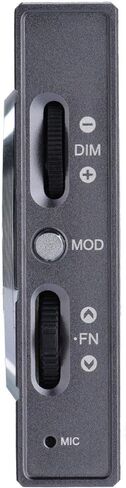 مصباح فيديو Godox RGB Mini Creative M1 LED على الكاميرا (أخضر)، 2500-8500K ثنائي اللون ووضع RGB 360 لون، CRI 97، ضوء جيب مع تأثيرات، وضع الموسيقى، بطارية مدمجة، حامل 1/4 بوصة - 20 (M1GRY) in Kuwait