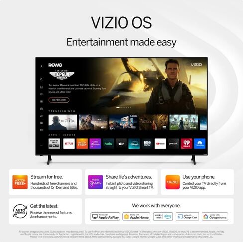 VIZIO V4K50S-0810 50" Class V-Series 4K LED HDR Compatibility Chromecast Built-in, Bluetooth Limited Edition Smart TV (Renewed) in Saudi Arabia