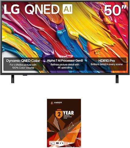 LG 43QNED82AUA 43 Inch QNED AI 4K Smart TV with HDR10 Pro and 2 Year Amber Protection Plan (2025) in Saudi Arabia