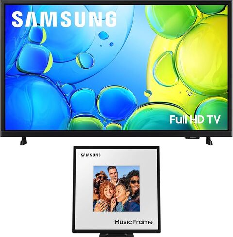 تلفزيون سامسونج UN32F6000FFXZA 32 بوصة ذكي بدقة FHD مع مكبر صوت بإطار صور HW-LS60D 2.0 قناة (2025) in Kuwait