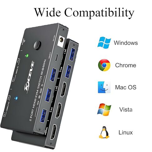 USB 3.0 Switch 4 Computers, 4 Port USB Switch for 4 Computers Share 4 USB Devices for Keyboard Mouse Printer, Wired Remote and 4 Cables Included in Saudi Arabia