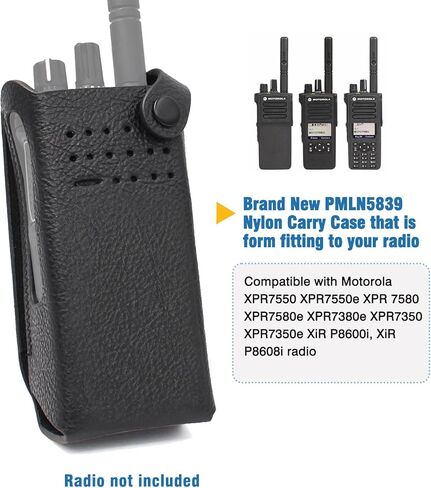 XPR7350 PMLN5839 Radio Nylon Case Compatible with XPR7000 XPR7350 XPR7350E DGP8050 DP4400 DP4401 Portable Radio with Fixed Belt Loop (Non-Display Model) in Saudi Arabia