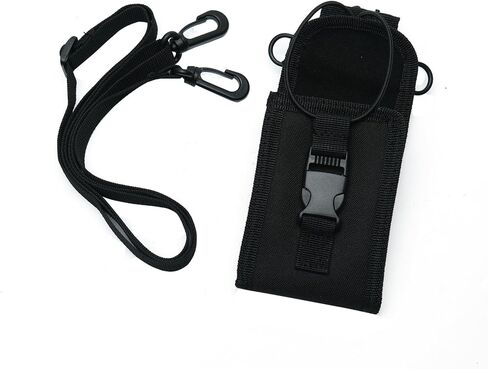 Universal MOLLE Radio Holster Pouch with Shoulder Strap - Tactical Nylon Walkie Talkie Holder for Duty Belt,Compatible with Baofeng Motorola Kenwood Most Handheld Radios Walkie Talkie,2PACK in Saudi Arabia