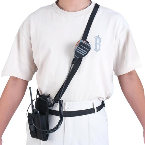 Universal MOLLE Radio Holster Pouch with Shoulder Strap - Tactical Nylon Walkie Talkie Holder for Duty Belt,Compatible with Baofeng Motorola Kenwood Most Handheld Radios Walkie Talkie,2PACK in Saudi Arabia