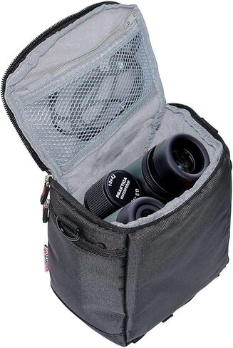 حقيبة سفر Navitech سوداء واقية محمولة باليد - متوافقة مع مناظير Nikon 8x25 Travelite EX in Saudi Arabia