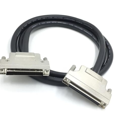 كابل تمديد SCSI-3 HPDB68 ذكر إلى أنثى، كابل بيانات محمي عالي الكثافة 68 سنًا للخوادم القديمة ومحركات الأقراص والماسحات الضوئية (1 متر) in Kuwait