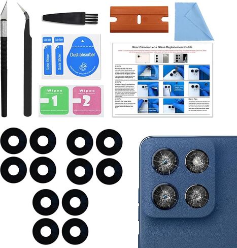 3 Pack for Moto G Stylus 5G 2025 XT2517 Back Rear Camera Lens Glass Replacement Included Instruction Manual, Toolkit in Saudi Arabia