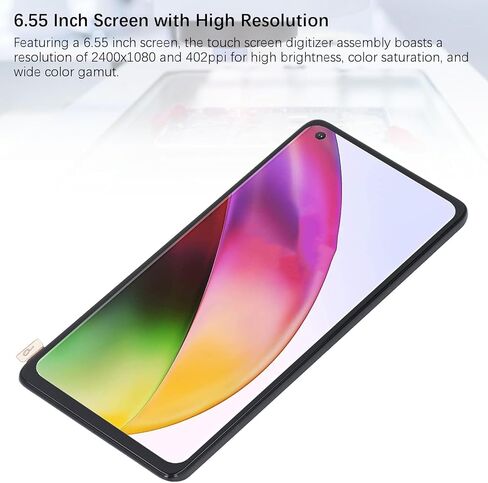 استبدال الشاشة لـ 8 1+8 IN2013 IN2017 IN2015 IN2010 IN2019 6.55 بوصة شاشة LCD رقمية تعمل باللمس مجموعة محول الأرقام مجموعة إصلاح الأجزاء in Kuwait