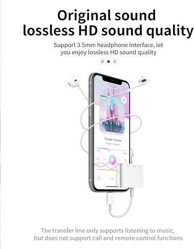 Lightning to 3.5mm Headphone Jack USB Charger Cable Dongle for iPhone Adapter(3in1)AUX Audio OTG for 13 12 11 Pro Max Xr X for Apple for iPad Camera Memory Stick Flash Drive Card Reader Mouse Keyboard in Saudi Arabia