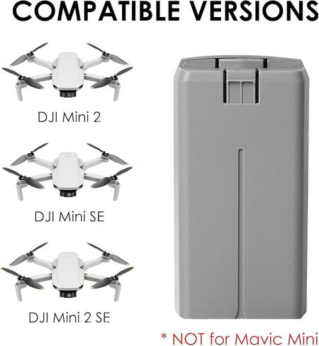 بطارية طيران ذكية بقدرة 2400 مللي أمبير في الساعة متوافقة مع طائرات DJI Mini 2 وMini 2 SE وMini SE بدون طيار in Kuwait