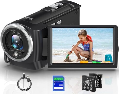 2.7K فيديو كاميرا كاميرا كاميرا الفيديو QHD 50MP Youtube Vlogging Camera 16x Clign Digital Zoom Caram in Kuwait