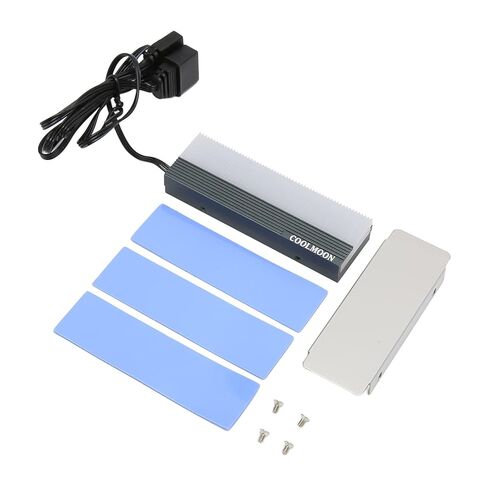 مبرد القرص الصلب M.2 SSD Heatsink RGB مع وظيفة المزامنة، لوحة تبريد مزدوجة الواجهة لـ 2280 SSD، مادة ABS، لعشاق التكنولوجيا in Kuwait