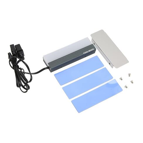 مبرد القرص الصلب M.2 SSD Heatsink RGB مع وظيفة المزامنة، لوحة تبريد مزدوجة الواجهة لـ 2280 SSD، مادة ABS، لعشاق التكنولوجيا in Kuwait