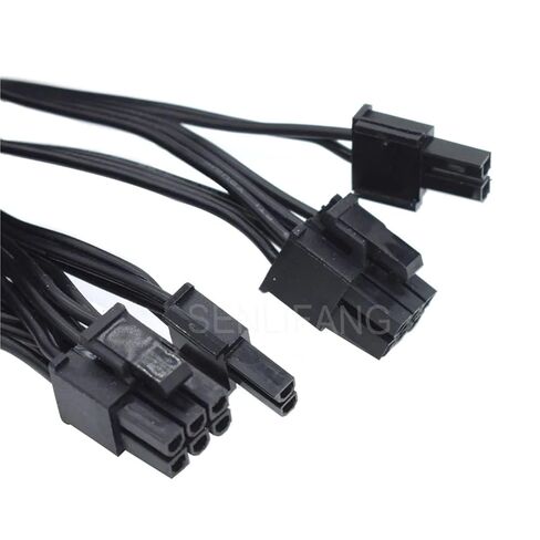 1 قطعة كابل إمداد الطاقة PCI Express GPU 8Pin إلى ثنائي 8(6 + 2) Pin PCI-E بطاقة الرسومات 8Pin 1 إلى 2 الحبل in Kuwait