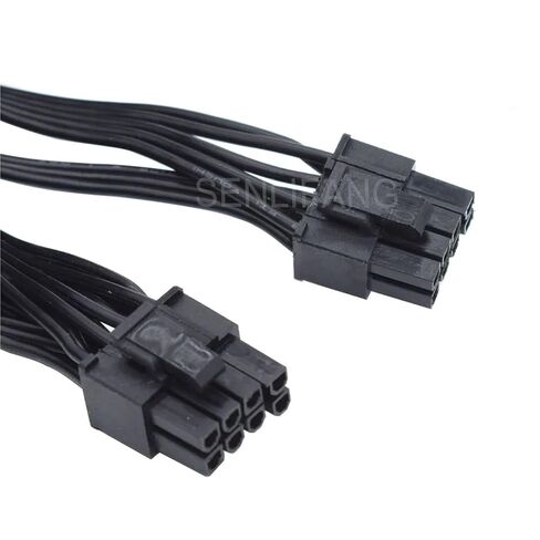 1 قطعة كابل إمداد الطاقة PCI Express GPU 8Pin إلى ثنائي 8(6 + 2) Pin PCI-E بطاقة الرسومات 8Pin 1 إلى 2 الحبل in Kuwait