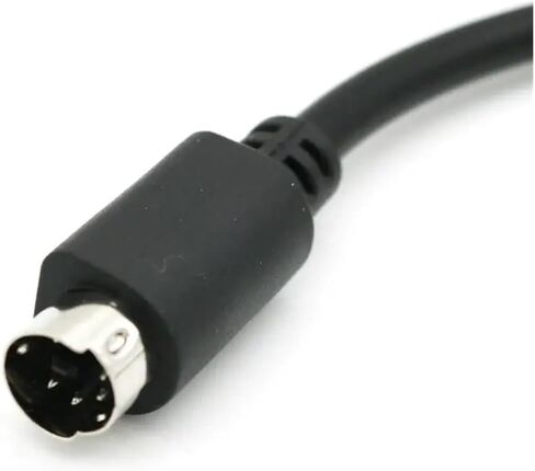 1pc DIN5 at Female to DIN6 MDIN6 PS/2 Male PC Keyboard Adapter Converter Cable Cord 6" in Saudi Arabia