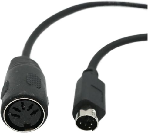 1pc DIN5 at Female to DIN6 MDIN6 PS/2 Male PC Keyboard Adapter Converter Cable Cord 6" in Saudi Arabia