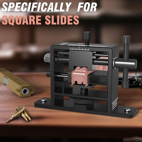 أداة SporGain Sight Pusher للمسدس، إطار معدني شديد التحمل لإزالة وتعديل الرؤية الخلفية بدقة، قاعدة قابلة للتعديل تناسب الشرائح المربعة، أداة متينة لصيانة البندقية in Saudi Arabia