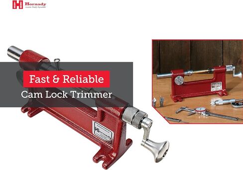 Hornady Cam-Lock Trimmer 050140 - Reloading Case Trimmer Accurately Restore Fired Cases Up to 50 Calibers - Unique Brass Trimmer with Micro Adjust Cutter, 7 Pilot Sizes, & Large Diameter Cutting Head in Saudi Arabia
