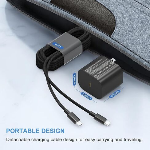 Switch 2 Charger - 60w Charger for Nintendo Switch 2/1，20V 3A PD3.0 Fast Charging Power Supply with 6.6FT USB C Cord Compatible with Switch/OLED/Lite/Steam Deck - Support 4K TV Mode in Saudi Arabia