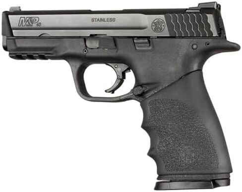 Hogue HandAll Hybrid Rubber Grip Sleeve for S&W M&P Full Size 9mm, .357 SIG, .40 S&W, Black - 17400 in Saudi Arabia