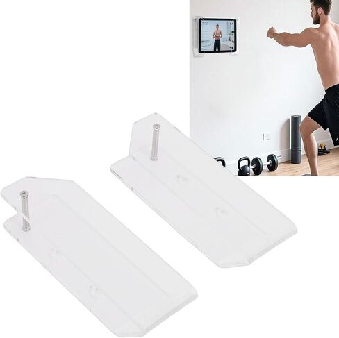 Laptop Wall Mount Holder, Acrylic Wall Mount Rack, Space Saving Under Desk Stand with Cable Slots & Vent, Ideal for iOS Pad, OS X Switch, Office, Kitchen & Bedroom in Saudi Arabia