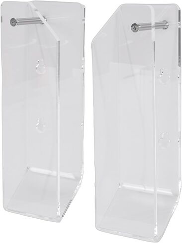 Laptop Wall Mount Holder, Acrylic Wall Mount Rack, Space Saving Under Desk Stand with Cable Slots & Vent, Ideal for iOS Pad, OS X Switch, Office, Kitchen & Bedroom in Saudi Arabia