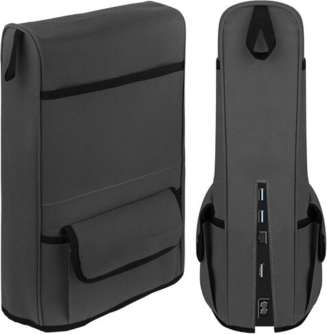 Linkidea PS5 Controller Storage Pocket Protective, Nylon Dust Cover for Game Console, Skin Cover Anti Scratch Protector Sleeve Compatible with Playstation 5 Console (Grey) in Saudi Arabia