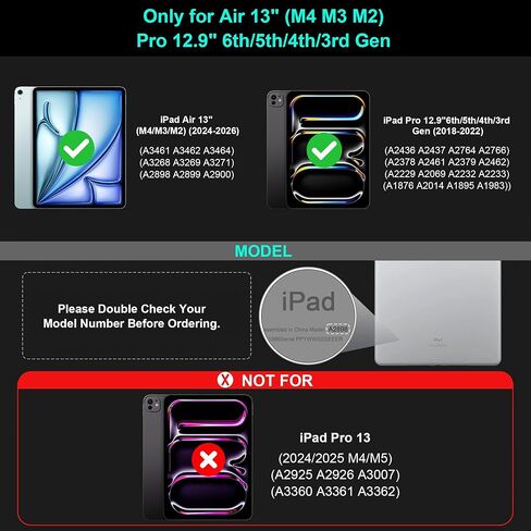 WIWU iPad Keyboard Case Pro/Air 11 Inch M4/M3/M2 Smart Display Battery Level Magnetic Foldable Stand Color Backlit Slim Case with Keyboard Trackpad Black(for iPad Air 5/4/11"(M2/M3M4)Pro 11"4/3/2/1) in Saudi Arabia