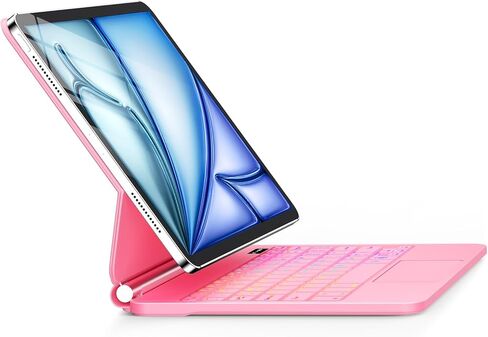for iPad Air 11 inch Case with Keyboard (M4/M3/M2,2026/ 2025/2024), iPad Pro 11 (4th/3rd/2nd/1st Gen) & Air 5/4th,Magic-Style Magnetic Case Keyboard with 7-Color Backlight, Multi-Touch Trackpad in Saudi Arabia