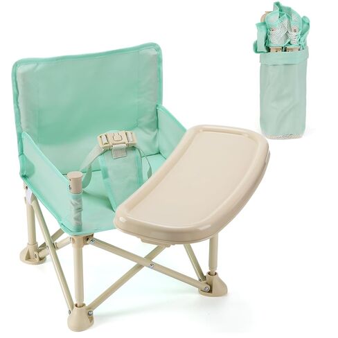 Toddler Beach Chair for Baby - Lightweight Kids Folding Camping Chair with Tray and Storage Bag, Easy to Clean, Safe Kids Lawn Camp Outdoor Chairs for Garden RV Travel (Pink) in Saudi Arabia