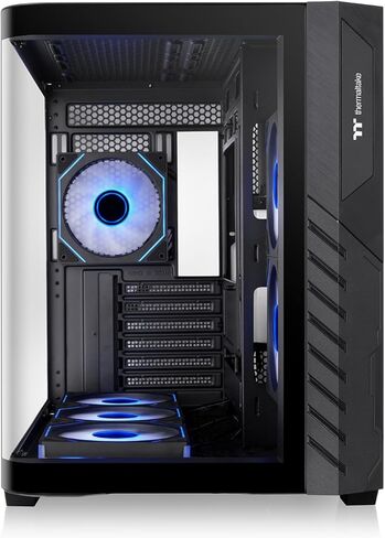 Thermaltake Vision 330 CR ARGB; Mid Tower; Curved Hinged TG panel; 6x120mm Infinity ARGB PWM Fans Included; 360mm Radiator Support; 420mm GPU Clearance; Hidden Connector Support;Black;CA-11V-00M1WN-00 in Saudi Arabia
