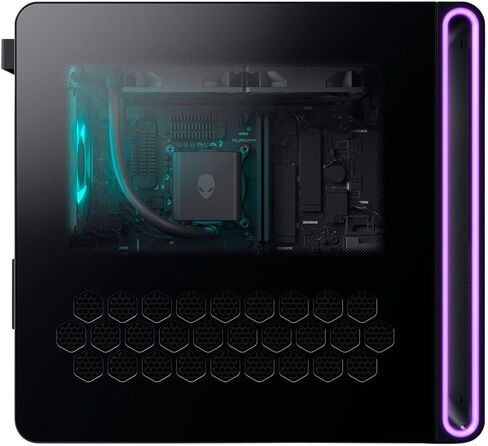 الكمبيوتر المكتبي Alienware Aurora ACT1250 للألعاب + حزمة الحماية الأساسية للفيروسات المنزلية (3 سنوات، جهاز واحد) - Intel Core Ultra 9 285K، NVIDIA GeForce RTX 5080 16GB GDDR7، 32GB DDR5، 2 تيرابايت SSD، سائل مبرد in Saudi Arabia