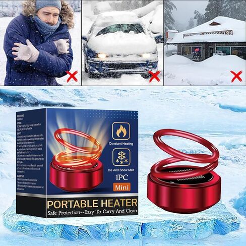 Portable Car Heater - PE Material Window Defroster, Snow & Ice Remover, Personal Warmer in Saudi Arabia