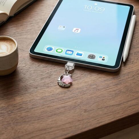 10 قطع من سدادات الغبار اللطيفة لجهاز Kindle، تصميم شمس على شكل نجمة وردية اللون، متوافقة مع Kindle والهاتف، منفذ شحن من النوع C، مجموعة ديكور Y2K Fantasy الجمالية المضادة للغبار in Kuwait