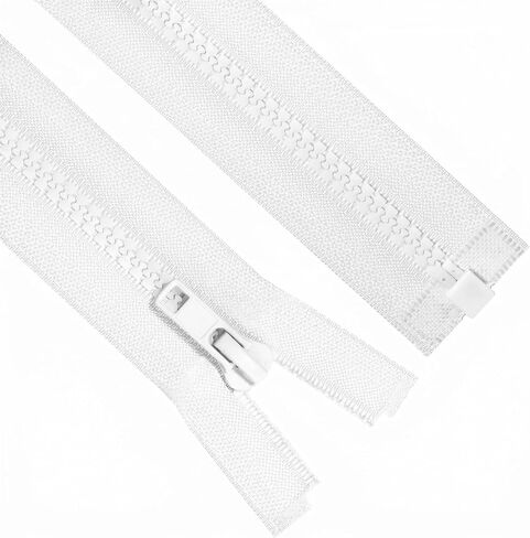 Sawoake 2PCS #5 6 Inch Separating Jacket Zippers for Sewing Coats Jacket Zipper Black Molded Plastic Zippers Bulk Tailor DIY Sewing Tools for Garment/Bags/Home Textile in Saudi Arabia