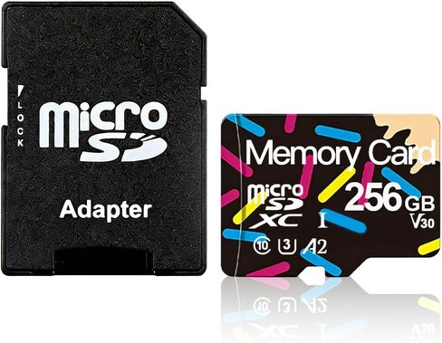 256GB Micro SD Card U3 SDXC Up to 86MB/s High Speed Memory Card for Cams, DJI Pocket and Drones in Saudi Arabia