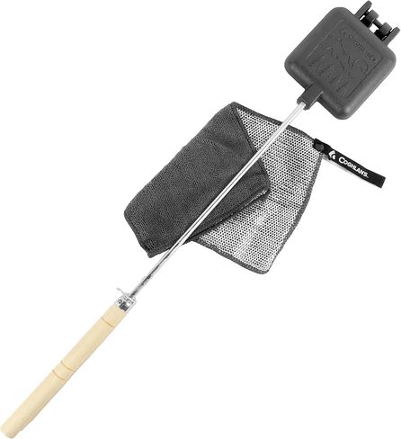 Coghlan's Cast Iron Camp Cooker - Pre-Seasoned Pie Iron Sandwich Maker with Heat-Resistant, Removable Handles, Easy-to-Clean for Toasted Pies, Grilled Sandwiches, and Meats, For Campfire Cooking in Saudi Arabia