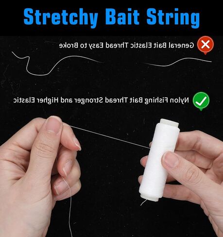 3 Pcs Fishing String, Clear Thread Invisible Elastic, Magic Thread for Fishing for Salmon Sturgeon Bass(Freshwater and Saltwater) in Saudi Arabia