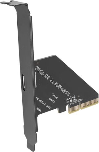 Generic PCIe 4.0 X4 to Oculink SFF-8612 Adapter Card, SFF-8611 External GPUEGPU & NVMe SSD Enclosure Adapter, Bootable, Plug & Play, 64Gbps for WindowsLinux in Saudi Arabia