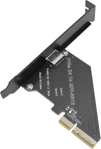 Generic PCIe 4.0 X4 to Oculink SFF-8612 Adapter Card, SFF-8611 External GPUEGPU & NVMe SSD Enclosure Adapter, Bootable, Plug & Play, 64Gbps for WindowsLinux in Saudi Arabia