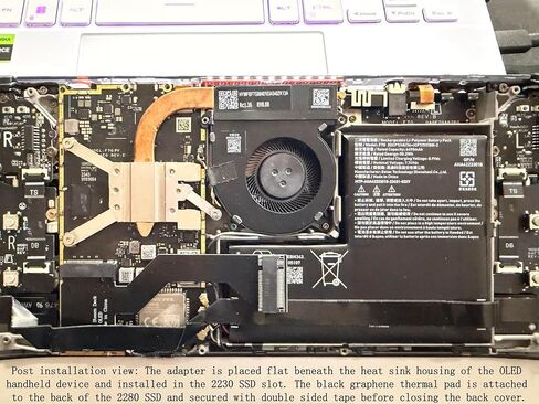For Steam Deck OLED Handheld Modification M.2 NVMe PCIe 4.0 2230 to 2280 SSD Adapter Converter Board,Modified 2230 to 2280 SSD Converter Expansion Card,OLED Model Expand high capacity storage card in Saudi Arabia