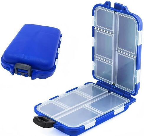 Tackle Accessories Case Mini Reversible Storage Case Multi-Function Tool Box Lure Portable Removable Plaid Blue in Saudi Arabia