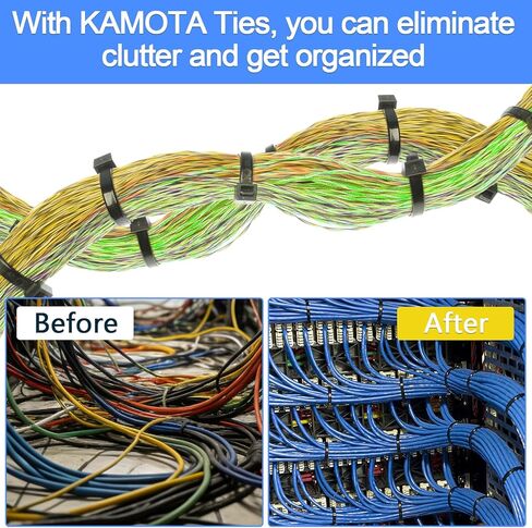 Zip Ties, 1500pcs 8 Inch Heavy Duty Self-Locking Nylon Zip Ties, Black Cable Ties with 70lb Tensile Strength, UV Resistant Cable Tie for Indoor and Outdoor Use in Saudi Arabia